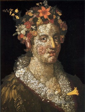  Arcimboldo Oil Painting - floral woman Giuseppe Arcimboldo